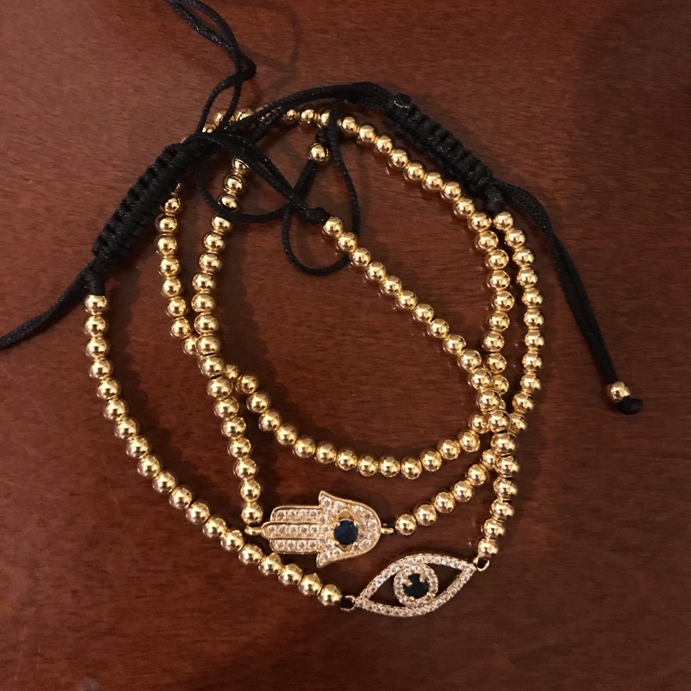Brand New Evil Eye & Hamsah bracelet set